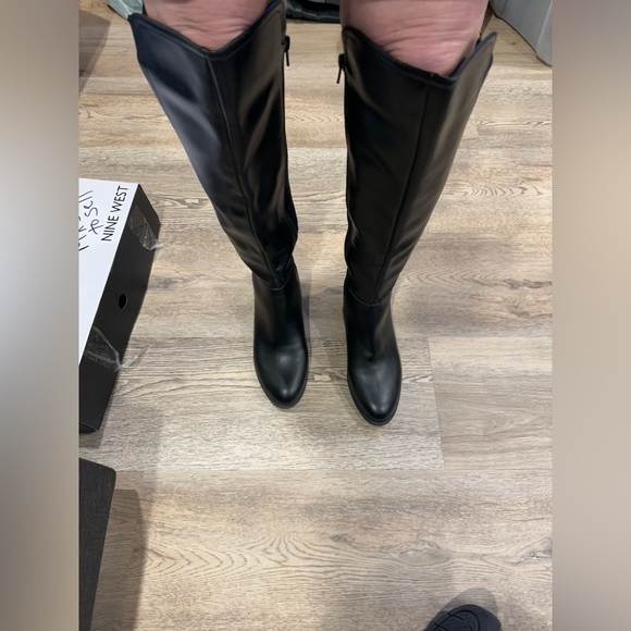 Over the knee leather with Neoprene fitted boot size 8, new without tags - Picture 2 of 7